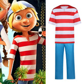 Crazy Pirate Crew Cosplay Costume Marco Veronica Halloween Party Performance Outfit for Kids and Adults - Halloweez